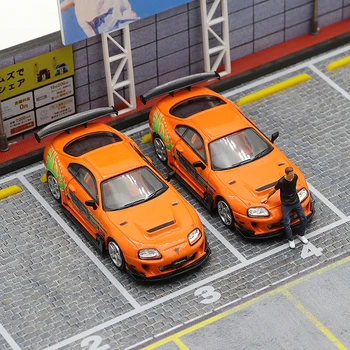1: 64 Форсаж Supra A80Z, литые автомобильные модели и игрушечные транспортные средства, миниатюрная модель автомобиля для детей