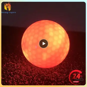 1 ~ 10ШТ Зеленый Гольф Красный Высокоэнергетический Эластичный сердечник Светящийся шар Высокоэластичный трехслойный мяч Шаровая лампа для гольфа Материал Белый