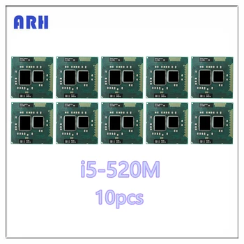 10ШТ Процессор с ядром I5 520M, кэш-память I5 520M 3M 2,4 ГГц, процессор для ноутбука I5-520M