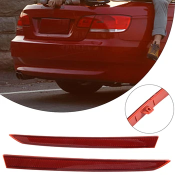 2 шт. Пластиковая отделка отражателя заднего правого бампера красного цвета для BMW 3-Series F30, F31 M Sport 12-17 63147847165