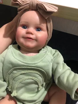 20-дюймовая уже раскрашенная кукла-Реборн Девочка Мэдди Размер новорожденного 3D На коже Видны вены Коллекционная Художественная кукла