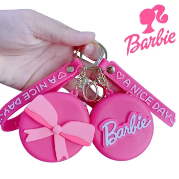 2023 Барби Party Movie Wallet Kawaii Pink Girls Детский кошелек для монет Брелок Мультяшная сумка Кейс Брелок Подвеска Украшения Подарки