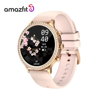 2023 Модные умные часы Amazfit для женщин, большой экран, BT-вызов, мониторинг сердечного ритма, смарт-часы Huawei Xiaomi Apple Smart Watch