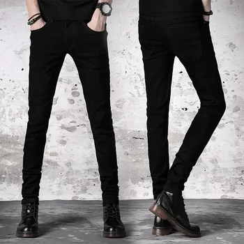 2023 Новое поступление, Высококачественные узкие джинсы для мужчин, классические модные джинсы-скинни, Мужские повседневные брюки высокого качества