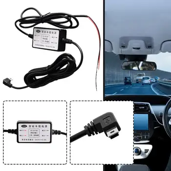 3,5-Метровый Комплект Проводов Mini USB Автомобильное Зарядное Устройство 5V/3A Выход Для Видеорегистратора Зеркало Заднего Вида 24-Часовой Мониторинг парковки L1S5