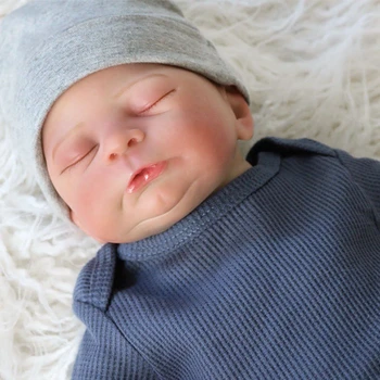 52 см новорожденный Ребенок Кукла Реборн Тимоти Спящий Ребенок Высококачественная кукла Genesis ручной росписи с видимыми венами 3D Кожа