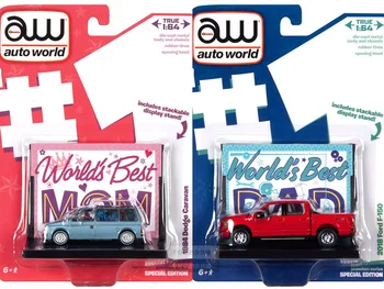 AW 1: 64 DODGE VAN ford F-150 Коллекционное издание, Металлическая модель гоночного автомобиля, отлитая под давлением, Детские игрушки в подарок