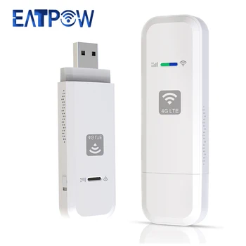 EATPOW USB 4G LTE модем USB-ключ WiFi-маршрутизатор со слотом для SIM-карты 150 Мбит /с Мобильный беспроводной WiFi-адаптер 4G-маршрутизатор для домашнего офиса