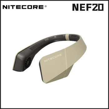 NITECORE NEF20 Портативный Подвесной Шейный Вентилятор Безлопастный Немой Шейный Вентилятор Кемпинг Рыбалка Спорт USB-C Перезаряжаемый Шейный Охладитель Воздуха