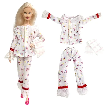 NK 1 комплект Халата ручной работы, пижамный костюм для куклы 1/6, Полотенце, Повседневная одежда, аксессуары для куклы Барби, Подарочные игрушки для девочек-принцесс