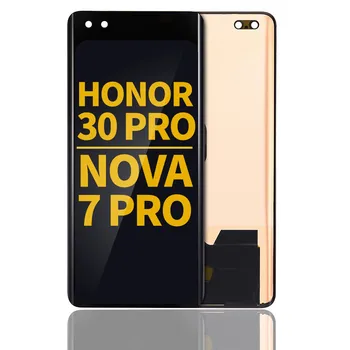 OLED-экран без замены рамки для Honor 30 Pro / Huawei Nova 7 Pro (восстановленный) (черный)
