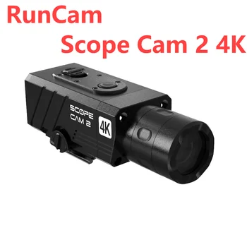 RunCam Scope Cam 2 4K Страйкбольная Камера С Цифровым Зумом Индивидуальное Перекрестие IP64 Водонепроницаемое приложение Для Пейнтбола 1400mAh 128G Scopecam