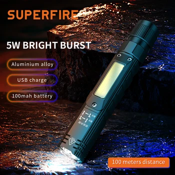 SuperFire G19 Мощный фонарик LED + COB Head Light USB Перезаряжаемый Для Рыбалки Кемпинга Портативный Магнитный Рабочий Фонарь Head Torch