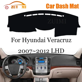 ZUIMI Крышка приборной панели, коврик для приборной панели, коврик для Hyundai Veracruz 2007 ~ 2012 LHD RHD, накладка для приборной панели, солнцезащитный козырек