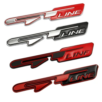 Автомобильный 3D Металлический Логотип GT Line Значок Багажника Эмблема Наклейки Для KIA Gtline Ceed Niro Picanto Sportage KN K5 K3 Forte Cerato RIO