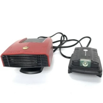 Автомобильный обогреватель С функцией размораживания при холодном теплом ветре, снегоочиститель с вращением на 360 °, два USB-порта, адаптер для аккумулятора Makita 18V, красный