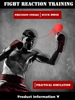 Боксерские Скоростные Мячи С Креплением на голову PU Punch Ball Для ММА Санда Муай Тай Тренировка Реакции Рук И Глаз Домашний Мешок С Песком Фитнес-Боксерское Оборудование