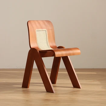 Деревянный обеденный стул, трон для гостиной, стулья для ресторана, дизайнерская современная мебель для спальни Sillas Comedor, Наборы садовой мебели SQC