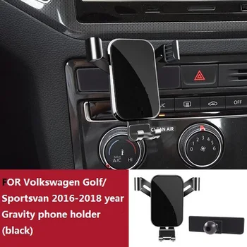 Держатель мобильного телефона для Volkswagen Golf Sportsvan 2014-2021 ГОДОВ выпуска Кронштейн для крепления вентиляционного отверстия Держатель GPS-телефона Зажимная подставка в автомобиле