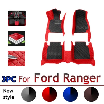 Для Ford Ranger 2023 2022 2021 2020 2019 2018 2017 2016 2015 2014 2013 2012 Автомобильные коврики для пола, водонепроницаемые ковры для салона автомобиля