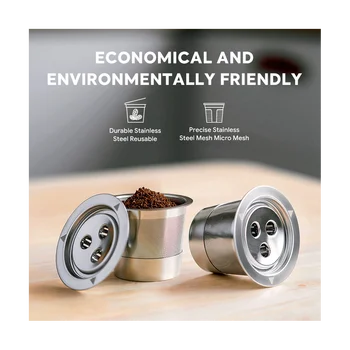 Для кофемашины Ninja CFP201 CFP301 с тремя отверстиями для циркуляции K Cup, Фильтровальный аппарат для кофейных капсул из нержавеющей стали