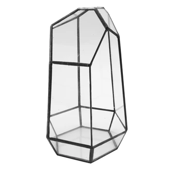 Домашняя теплица, шестиугольная стеклянная ваза для сада, миниатюрный мини-пейзаж