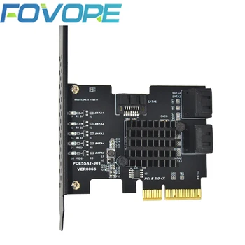 Дополнительные карты PCI-E SATA Card PCIE SATA Контроллер PCI Express 3.0 Gen3 X4 SuperSpeed Без Raid PCIE для SATA 3.0 карты 5 Портов SATA3