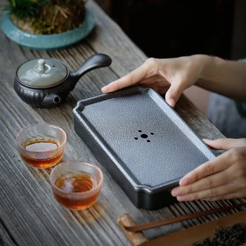Железный чайный поднос TANGPIN, чайный столик, горшок ручной работы, аксессуары для чая кунг-фу