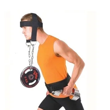 Захват для поднятия тяжестей на шее, обертывания запястий, ремни Для укрепления мышц, фитнес-бодибилдинг, Регулируемый пояс для тренировки шеи в тренажерном зале для головы