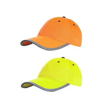 Защитная флуоресцентная кепка яркого неонового цвета, легкая моющаяся бейсболка с высокой видимостью для друзей, женщин, членов семьи, мужчин