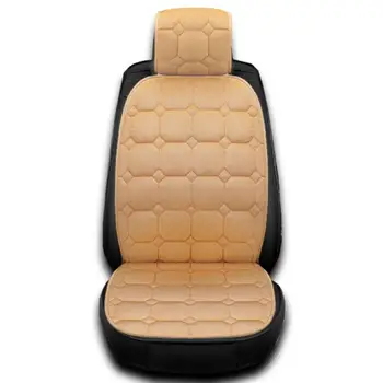 Защитный чехол для сидений, Защитные чехлы для передних сидений автомобилей, зимние теплые короткие плюшевые чехлы для сидений для водителей