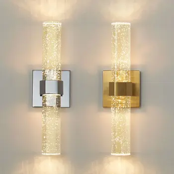 Зеркальная Лампа Внутреннего Освещения Home Decor Lustre Nordic Bubble Crystal Настенные Светильники Для Ванной Комнаты, Комода, Гостиной, Спальни, Настенных Бра