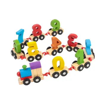 Игрушечный поезд с цифрами, игры для цифрового распознавания последовательности совпадений, развивающая игрушка для мальчиков и девочек 3, 4, 5, 6, 7 лет, подарок на день рождения