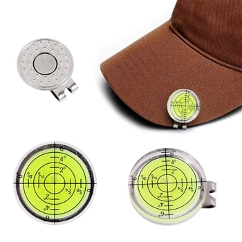 Индикатор уровня уклона для гольфа, маркер для мяча, зажим для шляпы, приспособление для игры в гольф и считыватель зеленого цвета, магнитный зажим для шляпы