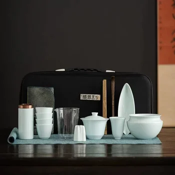 Керамическая дорожная сумка, чехол, чаша, чашка для чая