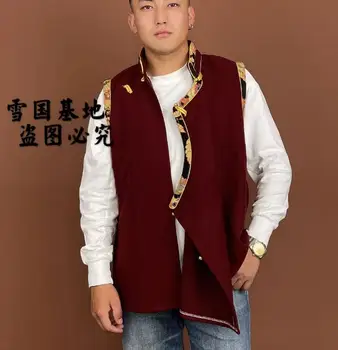 Китайский тибетский жилет, мужские весенние топы, традиция, а не рубашка