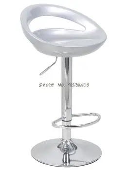 Классический барный стул с подъемным механизмом, простой барный стул с высокой спинкой, европейский барный стул, вращающийся стул кассира