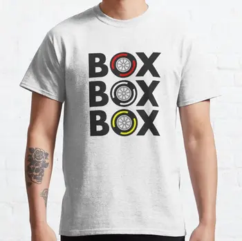 Коробка для мужской футболки Box Box F1 Tire Compound Geek Men 100% Хлопок С коротким рукавом, Черная мужская Летняя футболка Geek Hipster Оверсайз