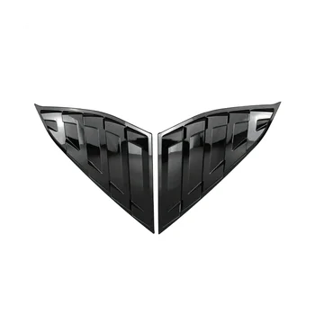 Крышка Жалюзи на Четверть Вентиляционного Отверстия Заднего Бокового Окна Автомобиля для Honda Accord 2018-2022 Глянцевый Черный