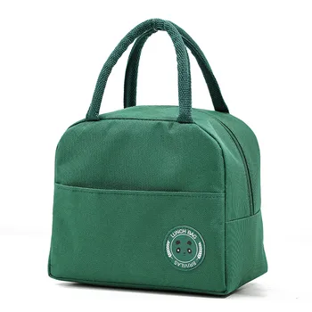 Легкая сумка для ланча, термосумка, изолированная сумка для переноски ланча, сумка для ланча, офисная сумка для пикника из ткани Оксфорд