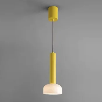 Люстра Led Art Подвесной светильник для освещения комнаты Итальянский минималистский прикроватный Скандинавский Разноцветный Желтый Красный Бар на веранде Гостиная