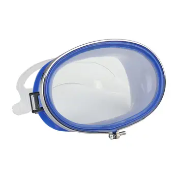 Маска для дайвинга Овальная с широким обзором, Однообъективные очки для плавания из герметичного закаленного стекла, маска для подводного плавания, регулируемые Очки для дайвинга