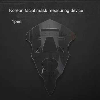 Маска для лица в корейском стиле, маска с вышивкой, линейка для измерения красоты, черты лица, дизайн, линейка для лица