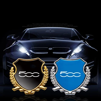 Металлические наклейки на значок автомобиля, наклейки для украшения окна автомобиля, наклейки для FIAT 500 Panda Bravo Punto Tipo автомобильные аксессуары