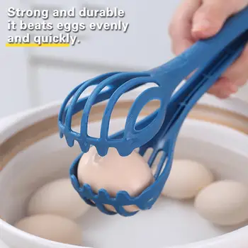 Многофункциональная взбивалка для яиц 3 В 1, инструмент для зажима продуктов, удобная ручка, не скользящая для выпечки, перемешивания яиц.