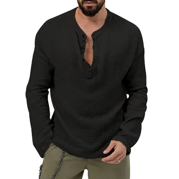 Мужская летняя повседневная футболка с буквенным принтом, блузка, топы с длинным рукавом и круглым вырезом, футболка, пуловер