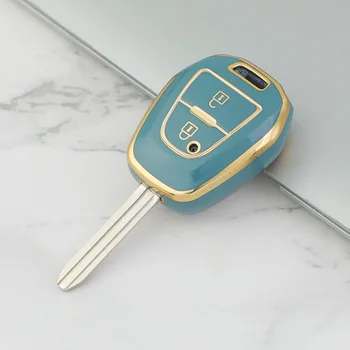 Мягкий чехол для автомобильных ключей из ТПУ с защитой корпуса для Isuzu D-max/ Mu-x с 2 Кнопками, Дистанционный брелок для ключей, Автоаксессуары