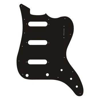 Накладка для гитары Xin Yue Custom Guitar Pickguard - Для США Накладка для гитары Harley Benton Bass vi, 3ply Black