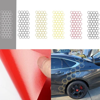 Наклейка с изображением автомобиля Honeycomb в открытом стиле для спортивных соревнований, декоративные универсальные наклейки на бок автомобиля, автоматическая сетка, водонепроницаемый декор