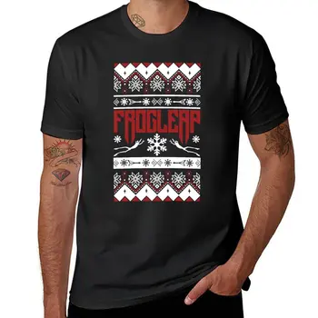 Новая рождественская футболка FROGLEAP, выпущенная ОГРАНИЧЕННЫМ тиражом, быстросохнущая футболка, мужские футболки